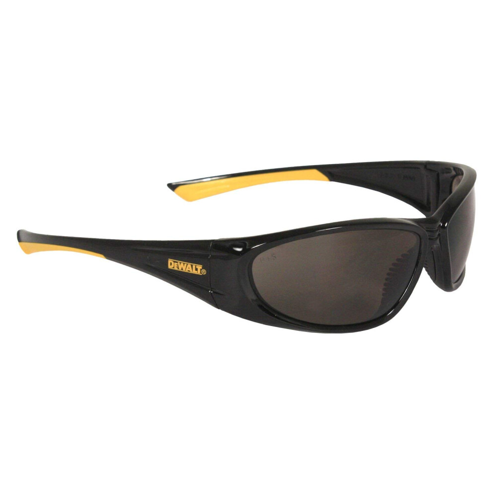 Dewalt Smoke Safety Glasses  Scratch-Resistant  Wraparound