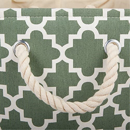 DII Polyester Bin Lattice Artichoke Green Rectangle Medium 2