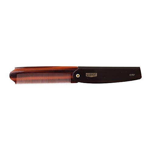 Uppercut Deluxe CT7 Flip Pocket Sized Comb  Tortoise Shell