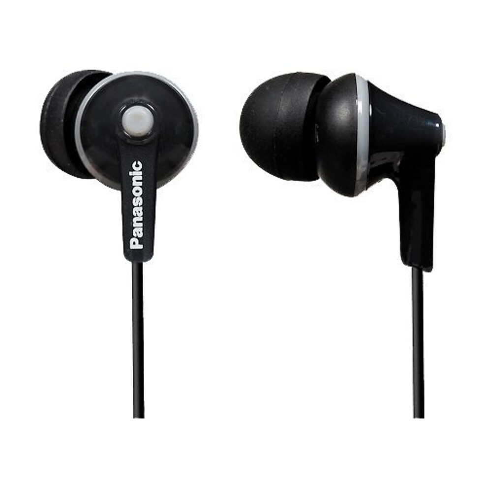 Panasonic Wired Earphones 3.5 Mm Jack Black (Rp-Hje125e-K)