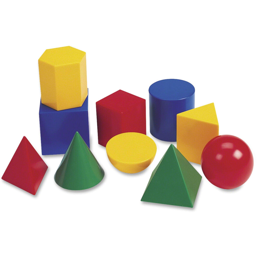 Learning Resources Large Geometric Shapes  10 Pieces   3""