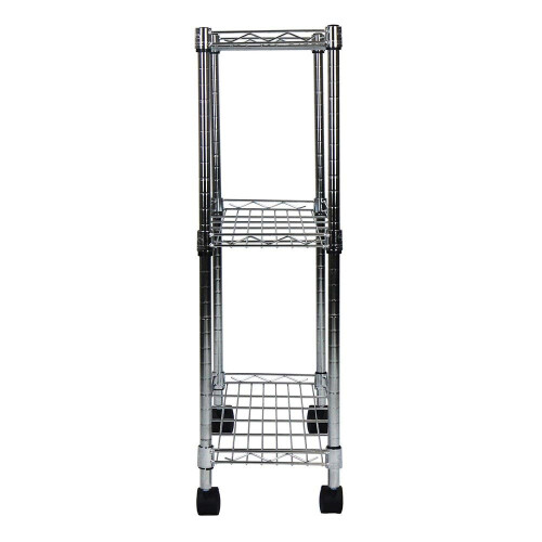Chariot utilitaire polyvalent  3 niveaux Oceanstar, chrome 2