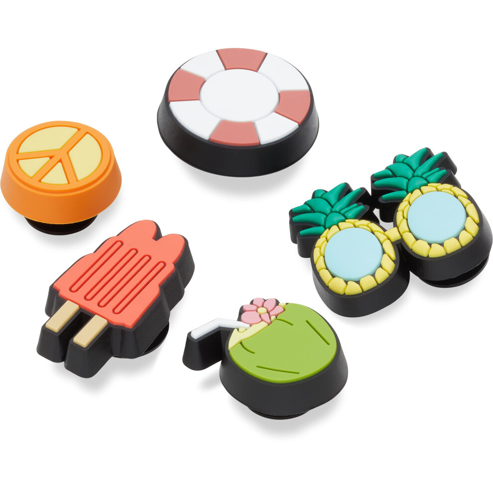 Crocs 5-Pack Shoe Charms | Jibbitz  Happy Summer  One Size