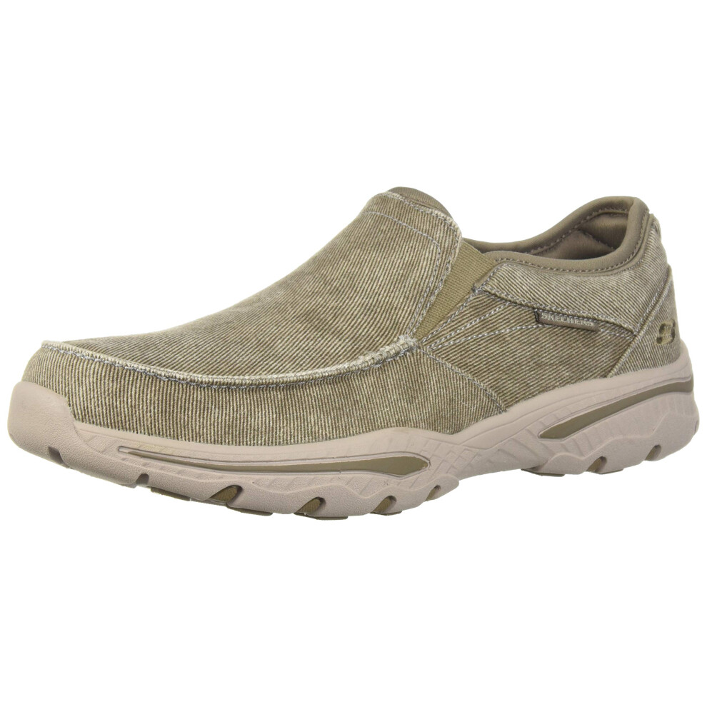 Skechers mens creston- Moseco Moccasin  Taupe  105 Wide US