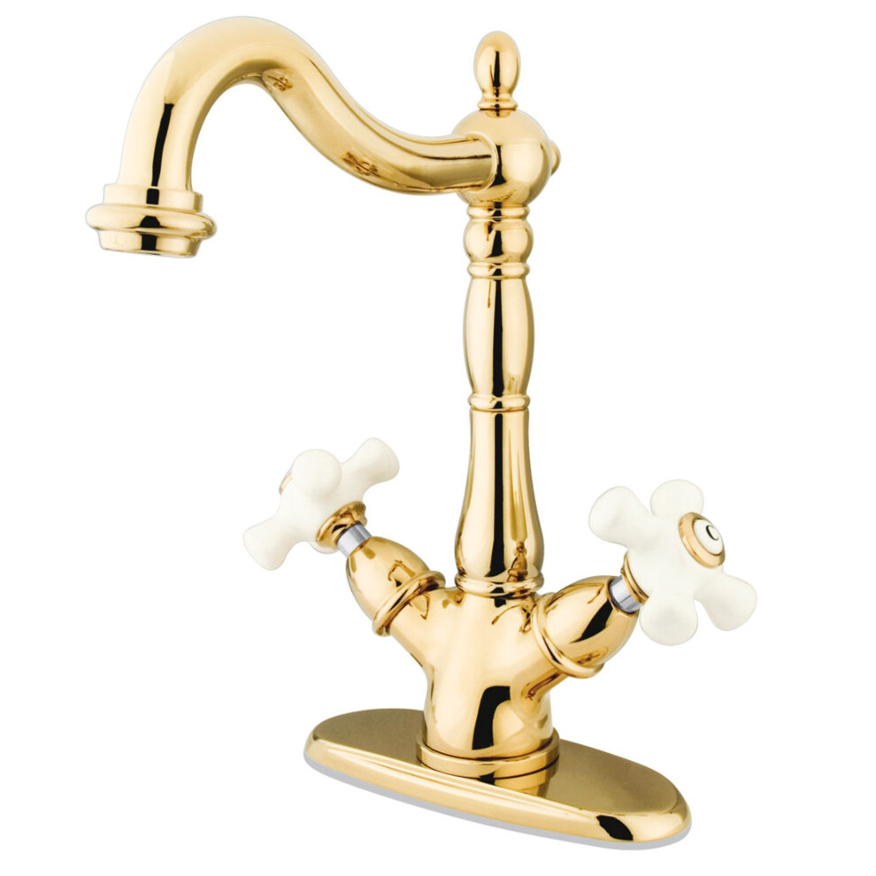 Kingston Brass Ks1492px Vessel Sink Faucet Polished Brass 663370022388