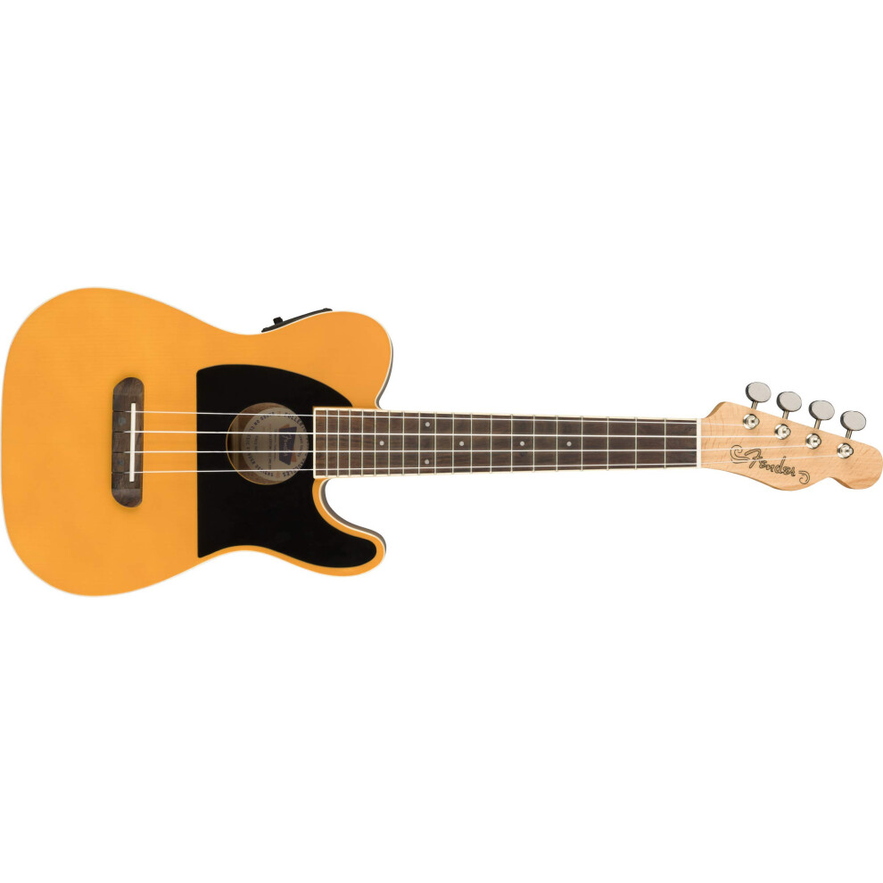 Fender Fullerton Tele Concert Ukulele  Butterscotch Blonde