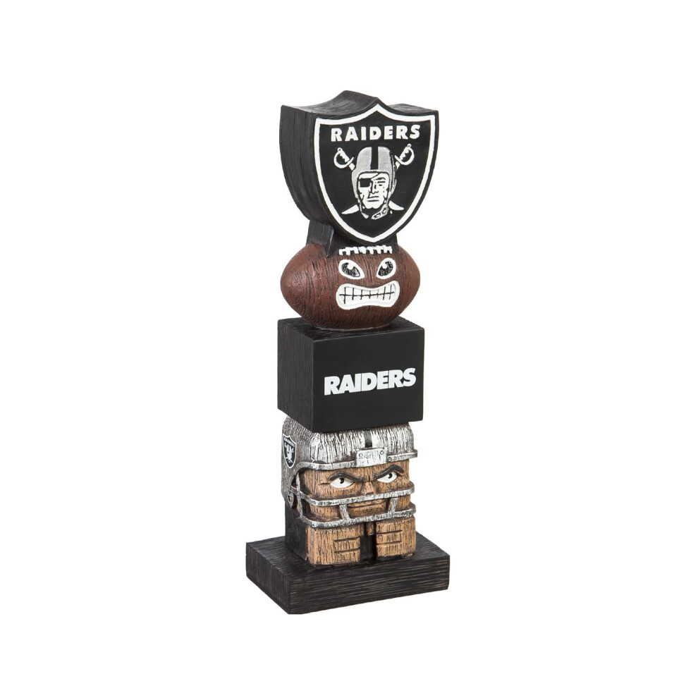 Team Sports America NFL Oakland Raiders 16 Inch Tiki Totem