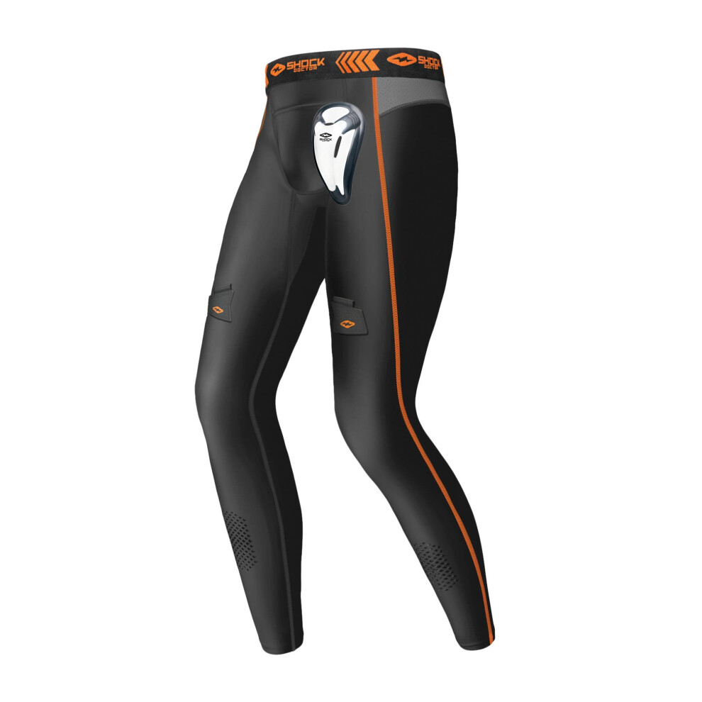 Shock Doctor Compression Hockey Pant w/BioFlex Cup Black L