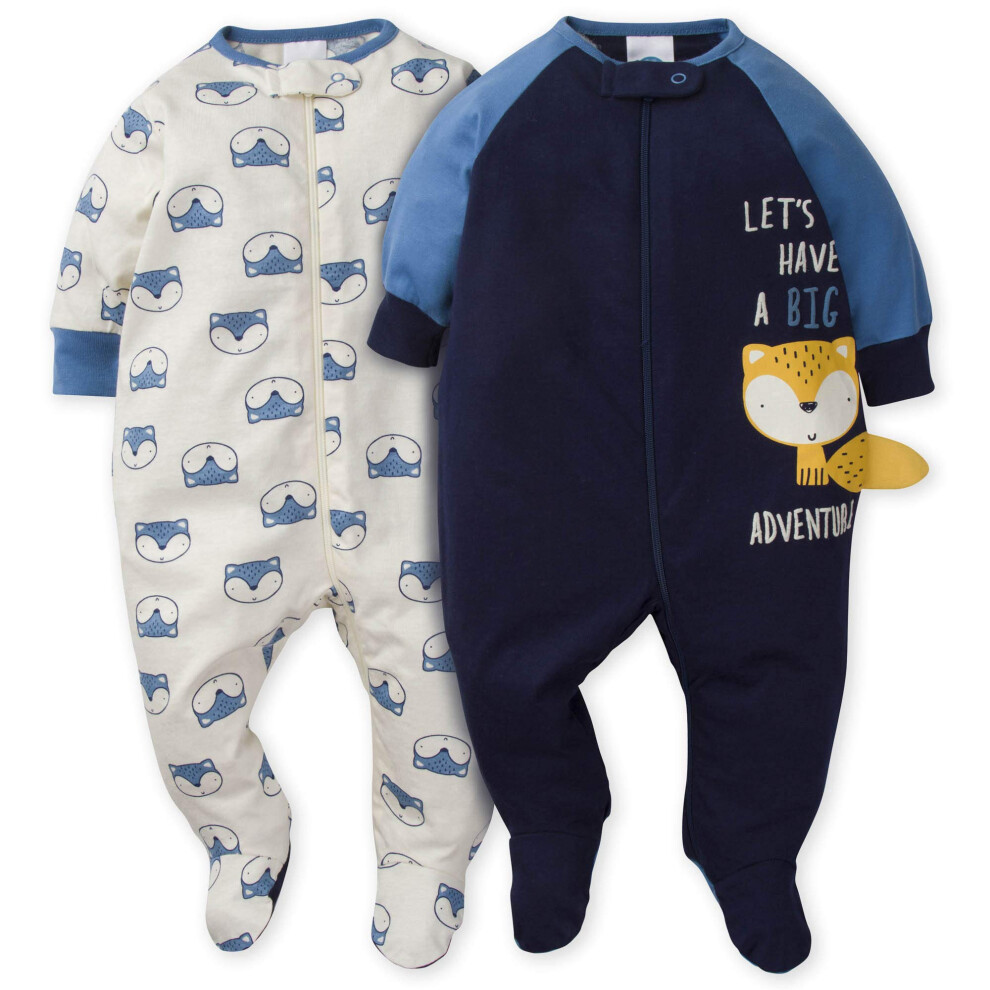 gerber Baby Boys 2-Pack Sleep N Play awesome fox 6-9 Months