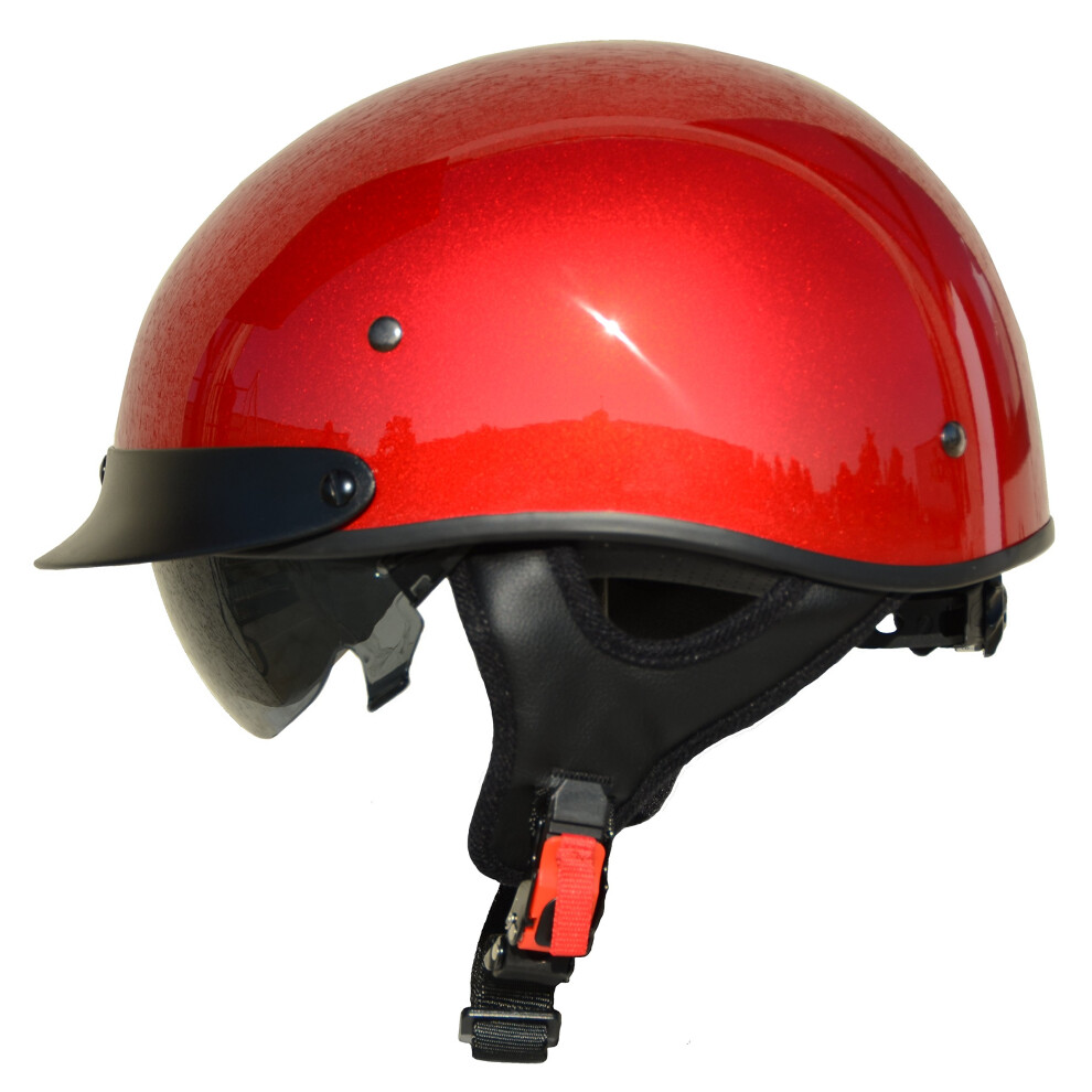 Vega Helmets Unisex-Adult Half Helmet (Velocity Red  Small)