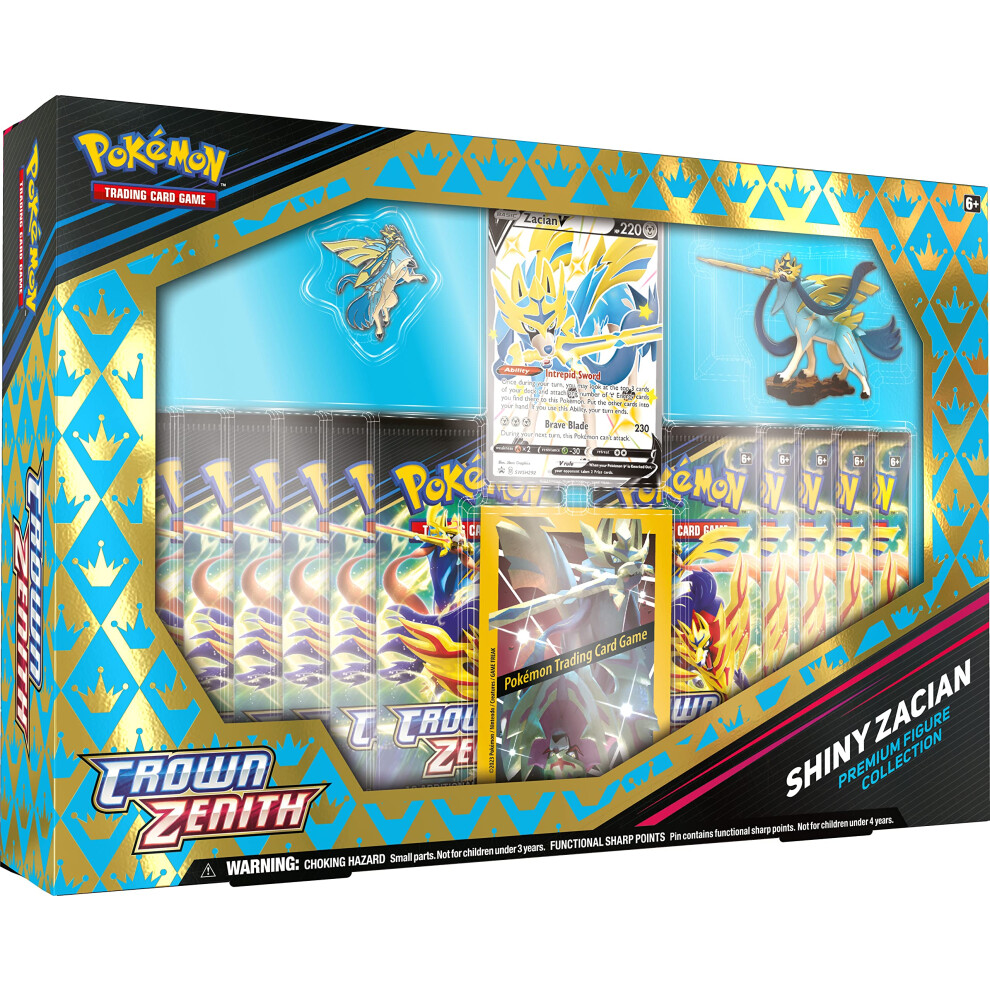 Pokemon Crown Zenith Shiny Zacian Premium Figure Collection