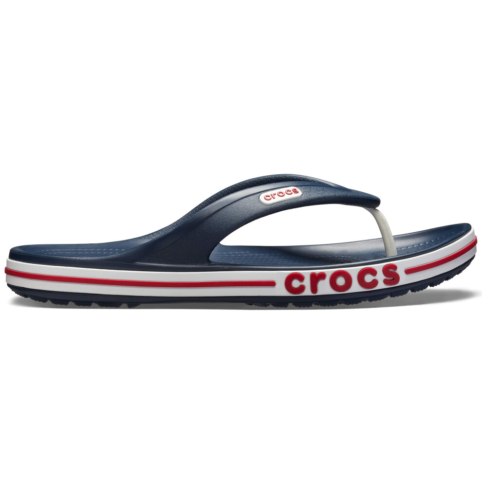 Crocs unisex adult Flip Flop  Navy/Pepper  9 Women 7 Men US