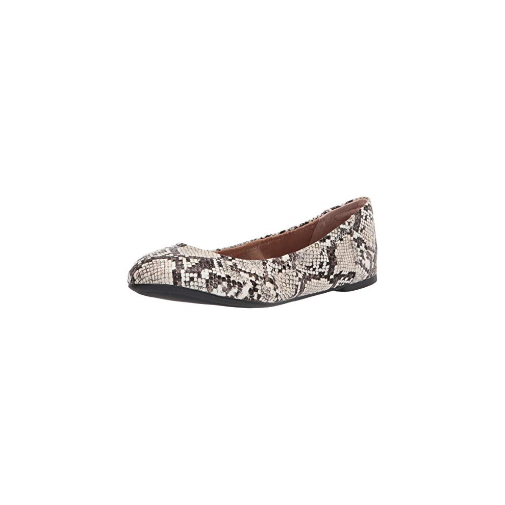 Amazon Essentials Women's Belice Ballet Flat  Faux/Snake  7