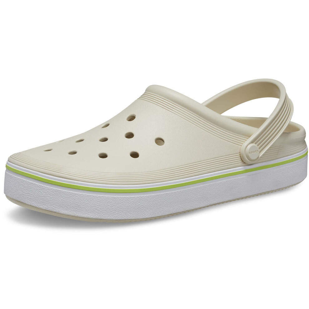 Crocs Unisex Off Court Clogs  Slip On Shoes  Bone  4 US Men