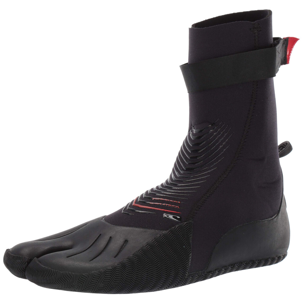 O'Neill Wetsuits Men's Heat 3mm Split Toe Booties  Black  5