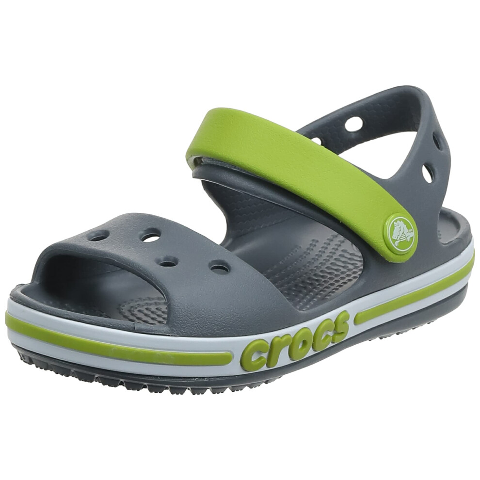 crocs Unisex-child Bayaband Sandals  charcoal  3 Little Kid