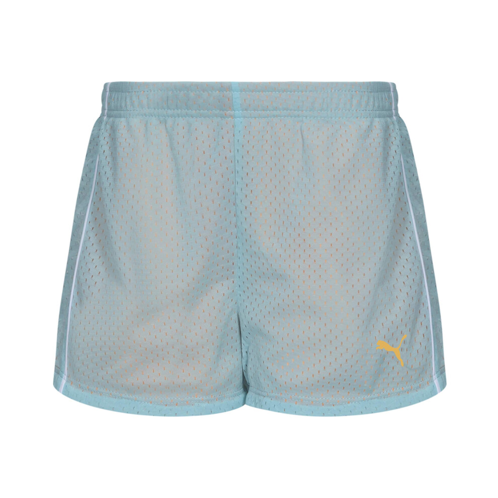 PUMA Little Girls' Active Double Mesh Short  Faster Blue  5