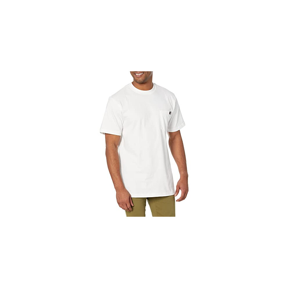 Dickies Mens Short-Sleeve Pocket T-Shirt White  Large- Tall