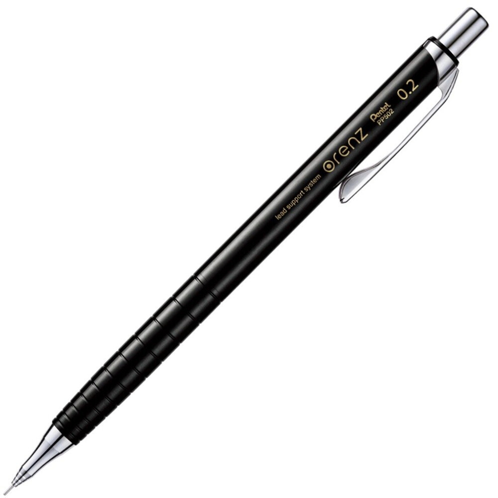 Pentel Mechanical Pencil Orenz 0.2mm  Black Body (XPP502-A)