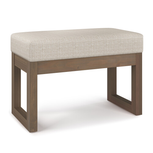 Milltown 26 in Wide Rectangle Footstool Small Ottoman Bench 1