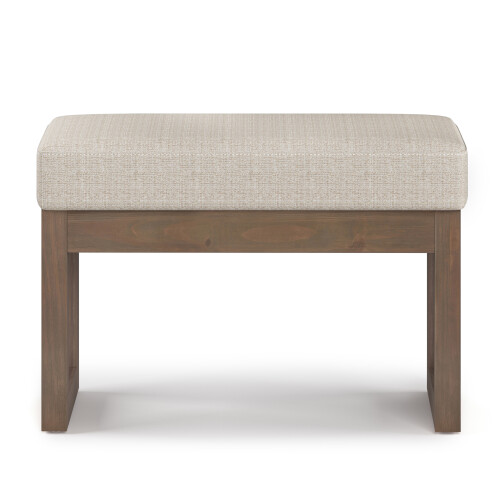 Milltown 26 in Wide Rectangle Footstool Small Ottoman Bench