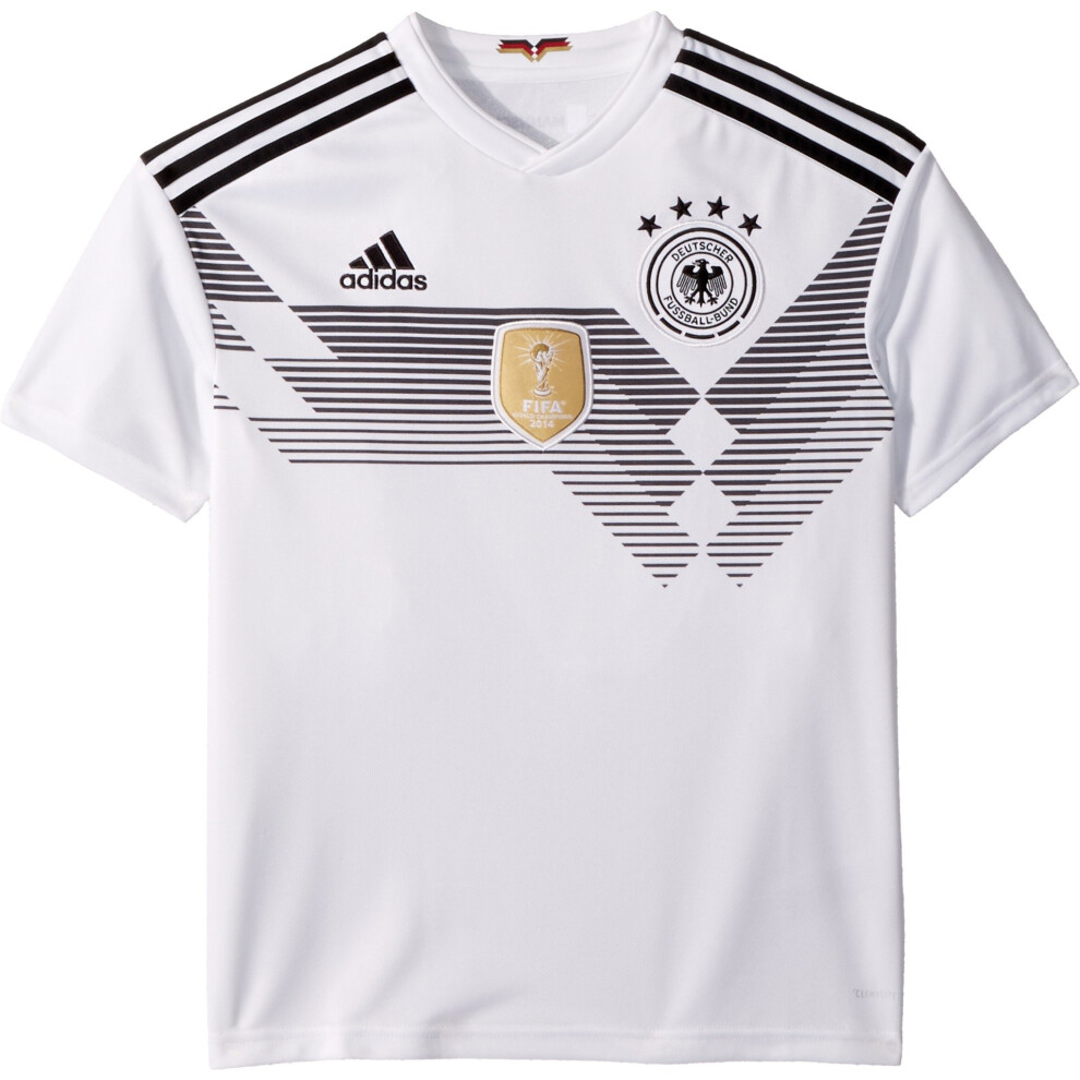 adidas Youth Germany 2018 Home Replica Jersey White/Black L