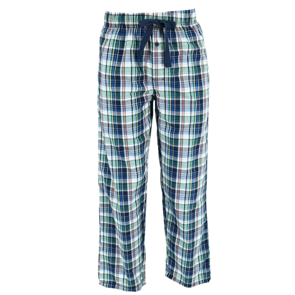 Fruit of the Loom Mens Woven Sleep Pajama Pant  Blue  Large