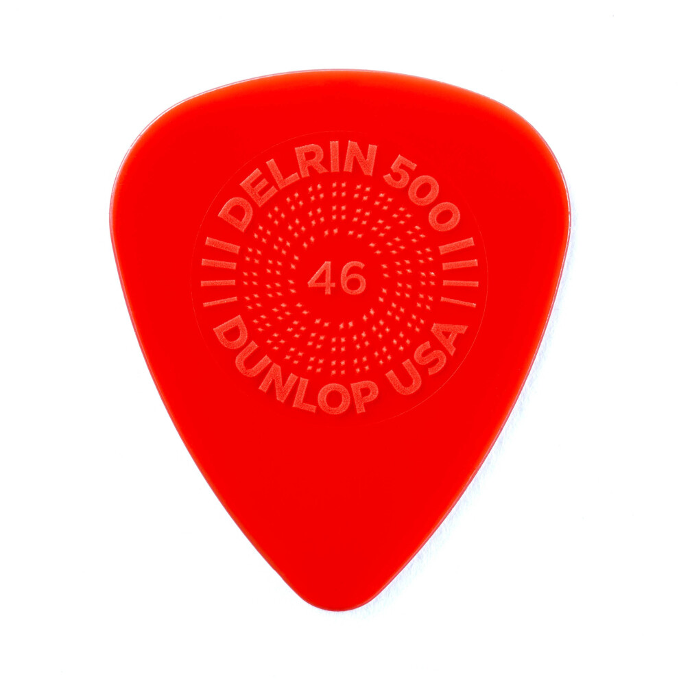 Jim Dunlop Delrin 500 Prime grip 46mm guitar Picks (450P46)