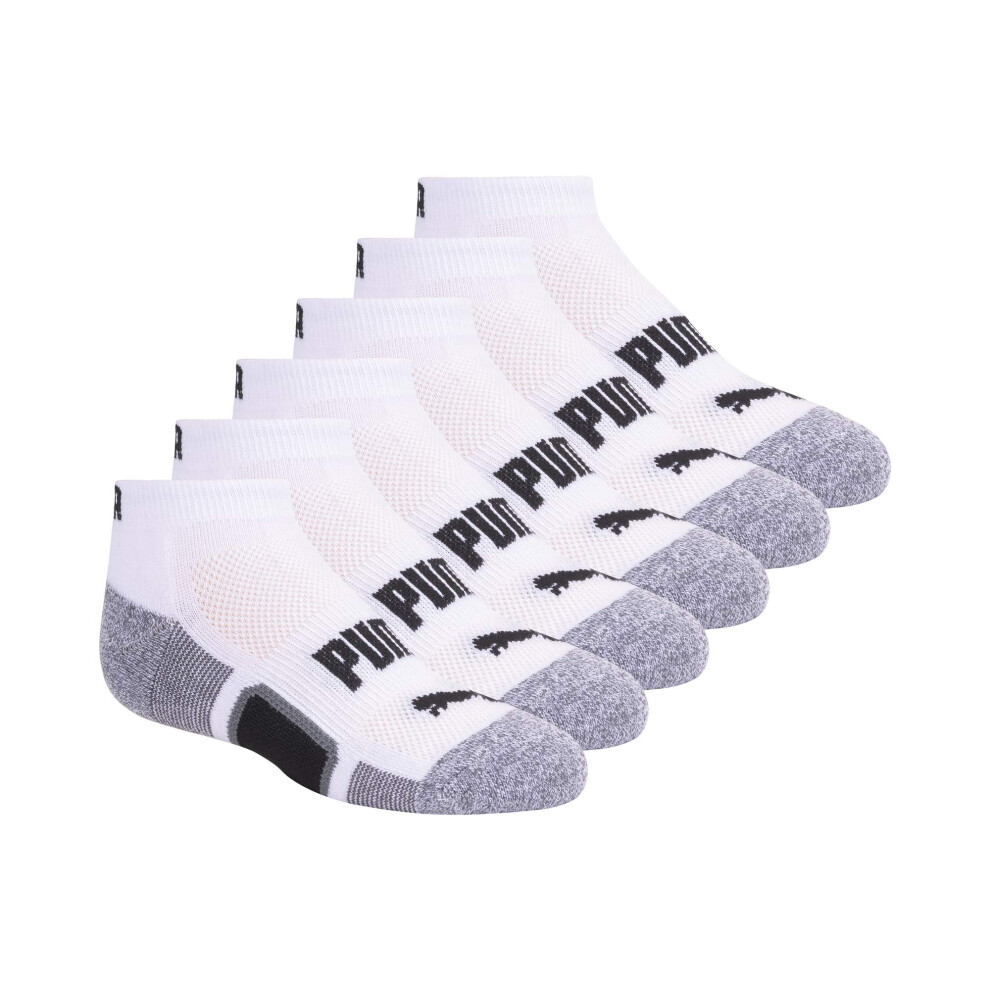 PUMA unisex-child Sock Sockshosiery  White  5-65  Pack of 6