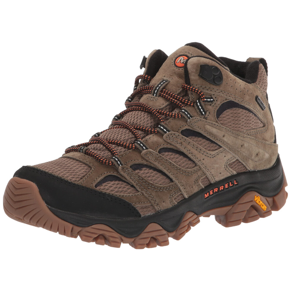 Merrell Mens Moab 3 Mid Waterproof Hiking Boot  Olivegum  9