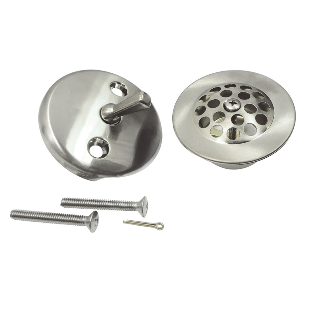 Kingston Brass DTL5305A8 Grid Tub Drain Kit  Brushed Nickel