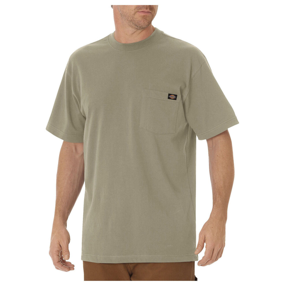 Dickies Mens Short-Sleeve Pocket T-Shirt Desert Sand  Large