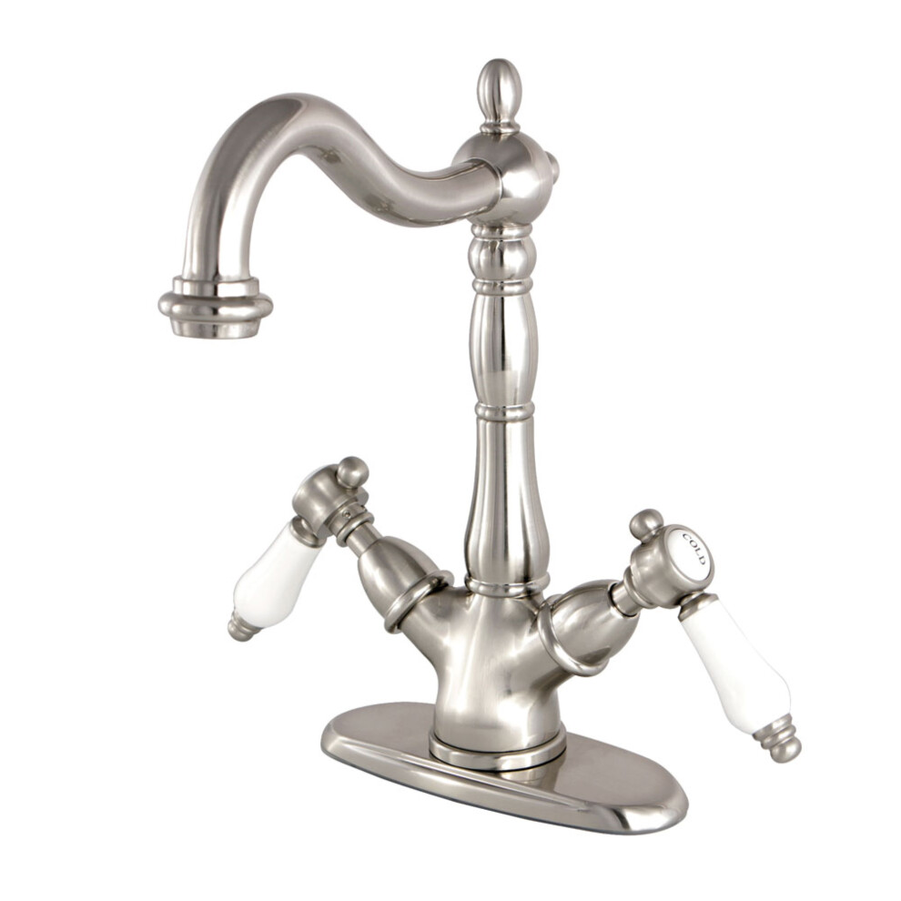 Photos - Tap Kingston Brass KS1498BPL Vessel Sink Faucet Brushed Nickel 