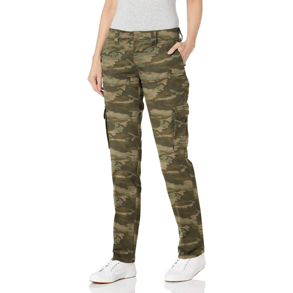 Dickies Women's Relaxed Fit Cargo Pants  Light Sage Camo  2