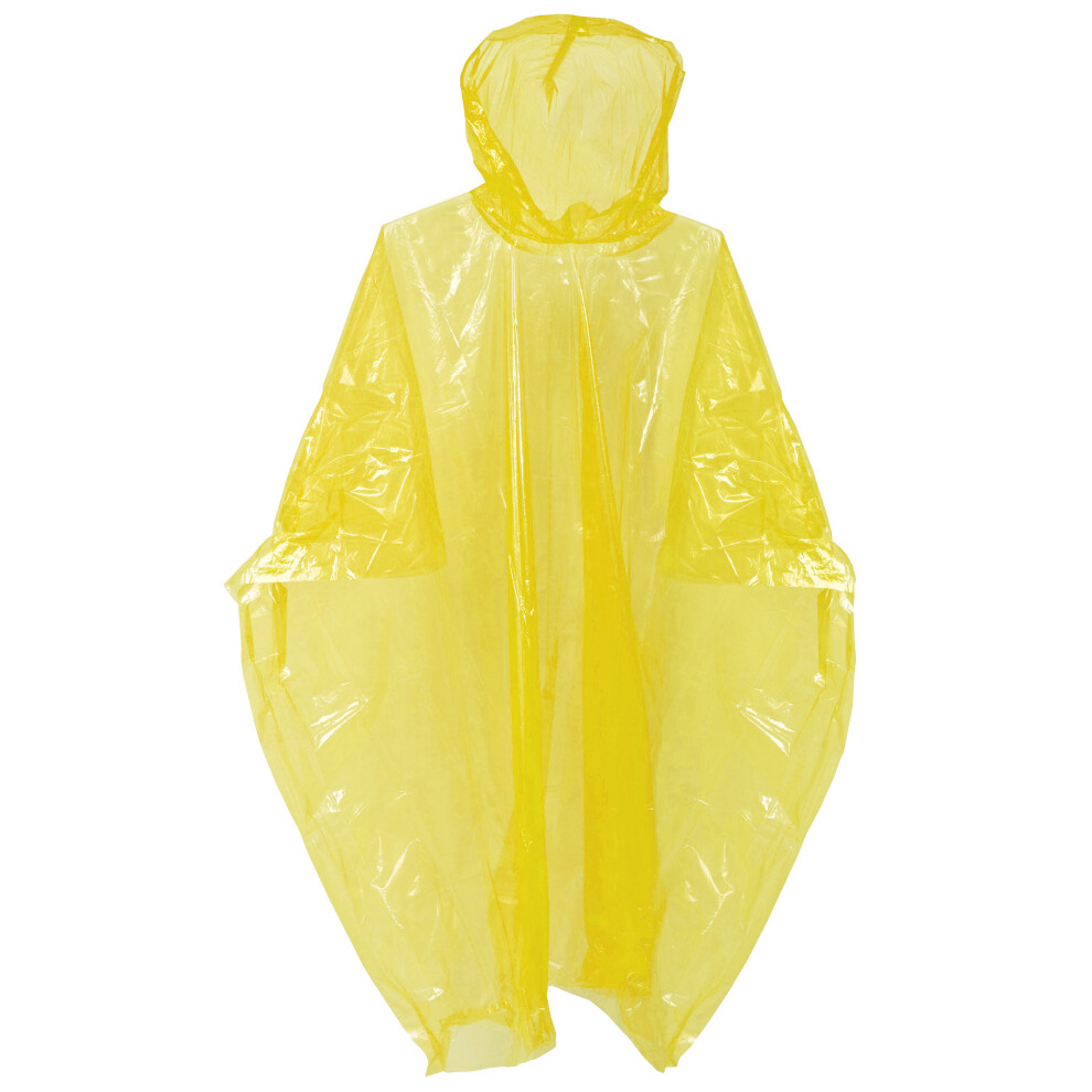 (One Size, Yellow) Trespass Drylite Reusable Emergency Poncho