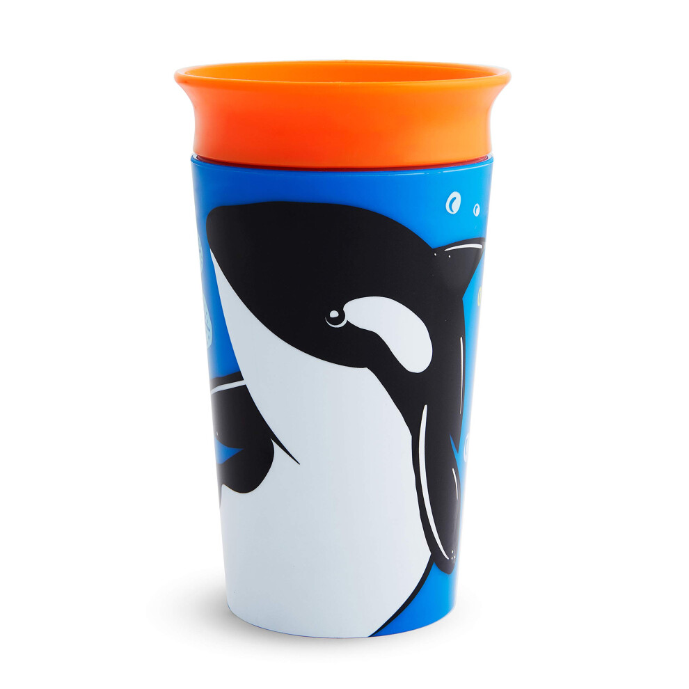 Munchkin Miracle 360 WildLove Sippy Cup  9 Oz  Orca  1 Pack