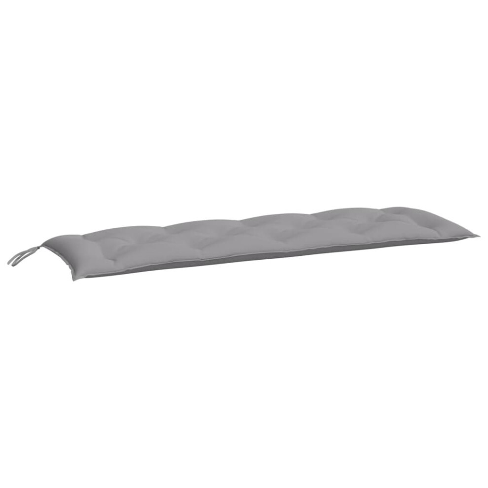 vidaXL Garden Bench Cushion Gray 59.1""x19.7""x2.8"" Fabric