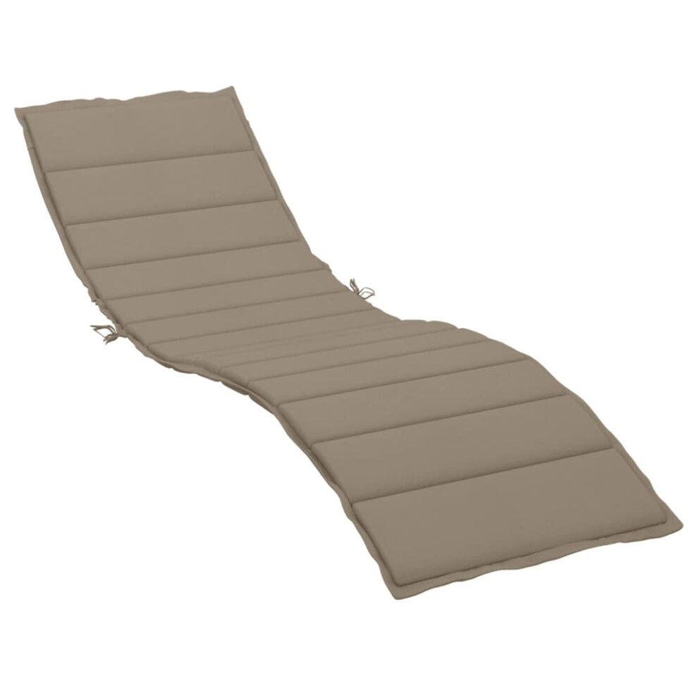 vidaXL Sun Lounger Cushion Taupe 78.7""x23.6""x1.2"" Fabric