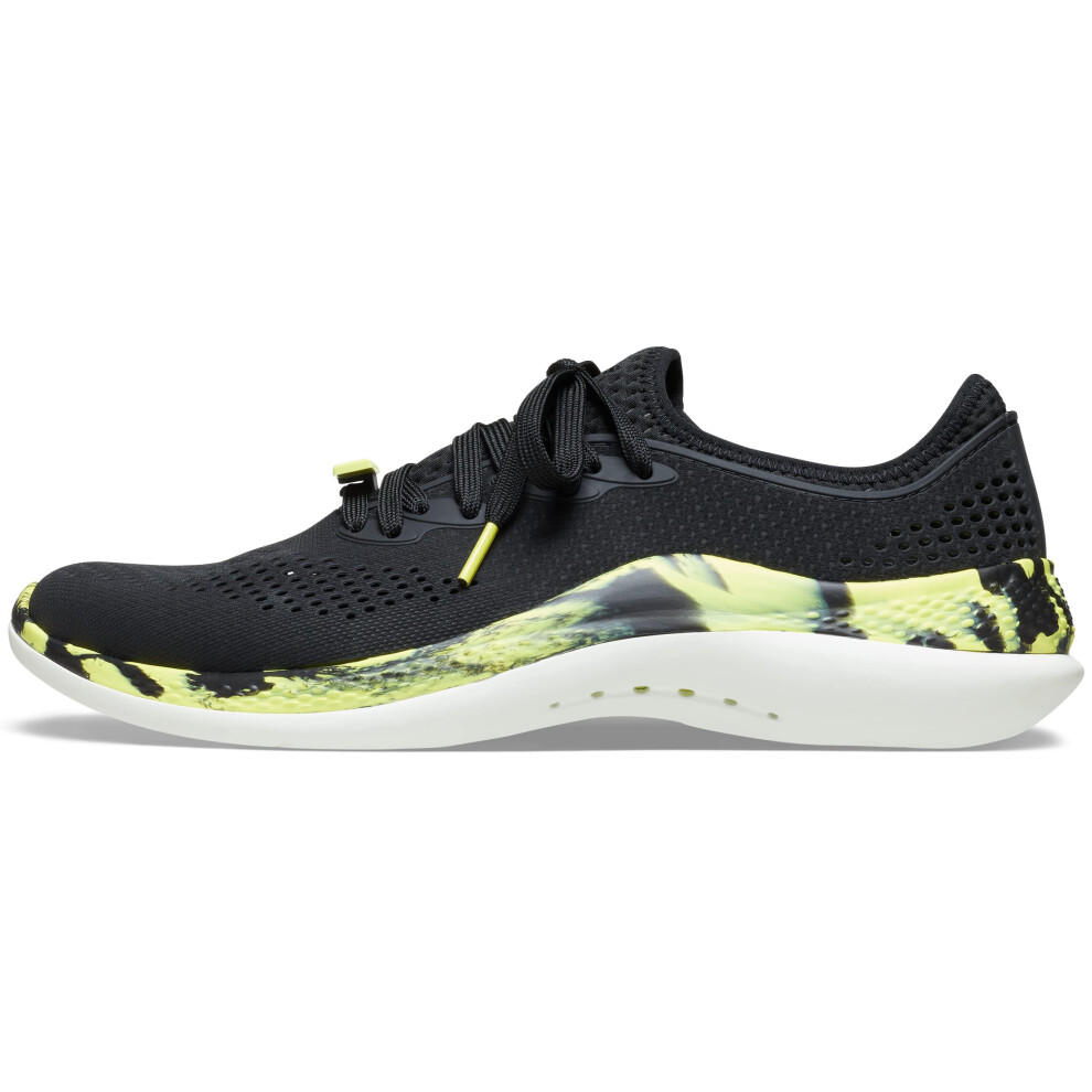 Crocs Men's LiteRide 360 Pacer Sneakers  Black/Citrus  8 Men