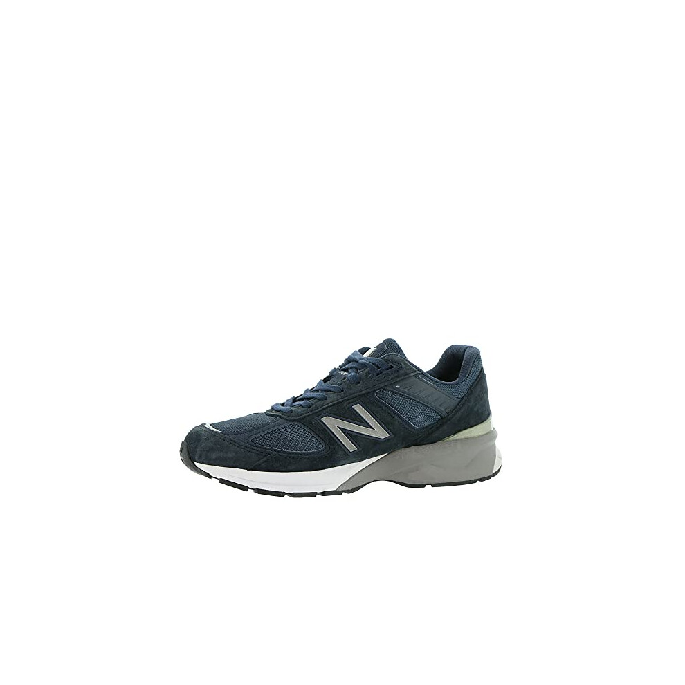 New Balance Men's Made in US 990 V5 Sneaker  Navy/Silver  10