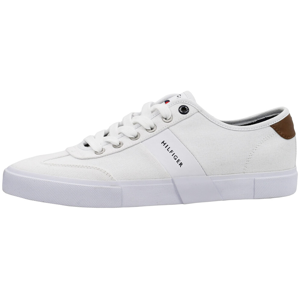 Tommy Hilfiger Men's Pandora Sneaker White/White Canvas 10 M