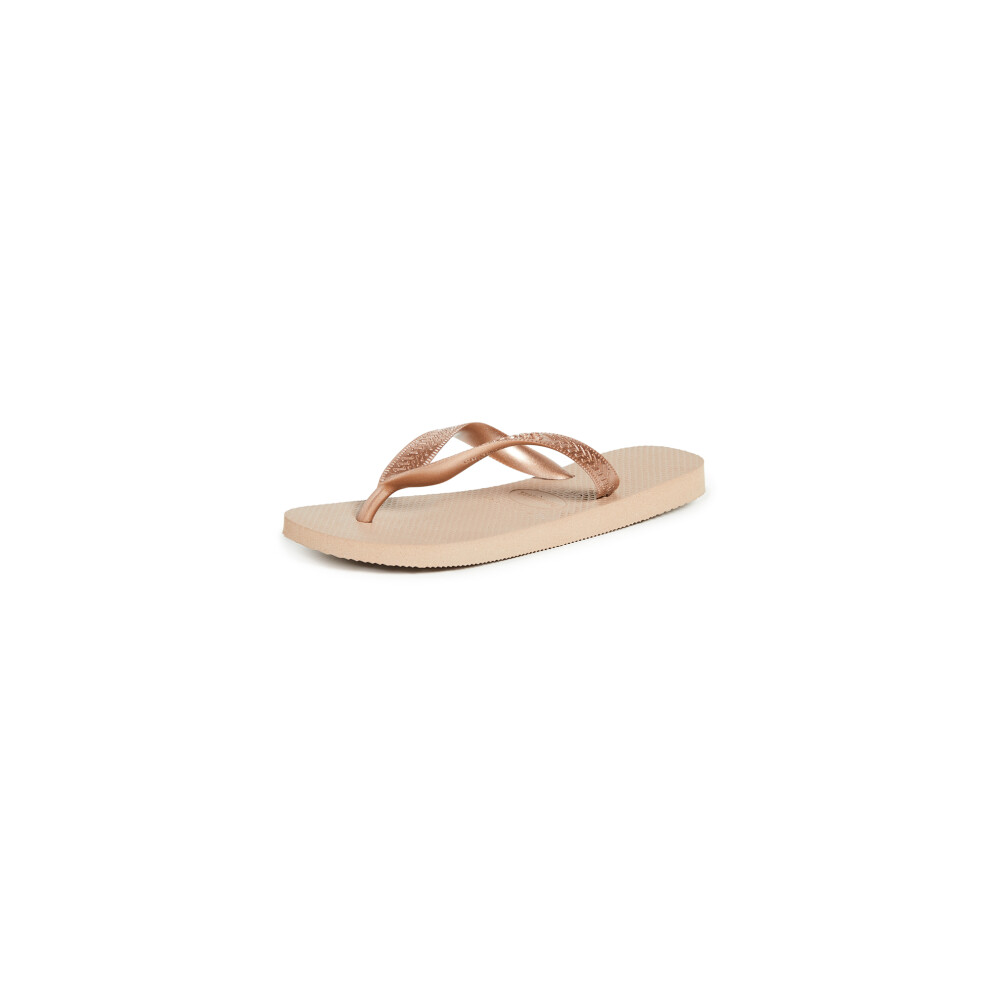 Havaianas Women's Top Tiras Flip Flop Sandal  Rose Gold  7-8