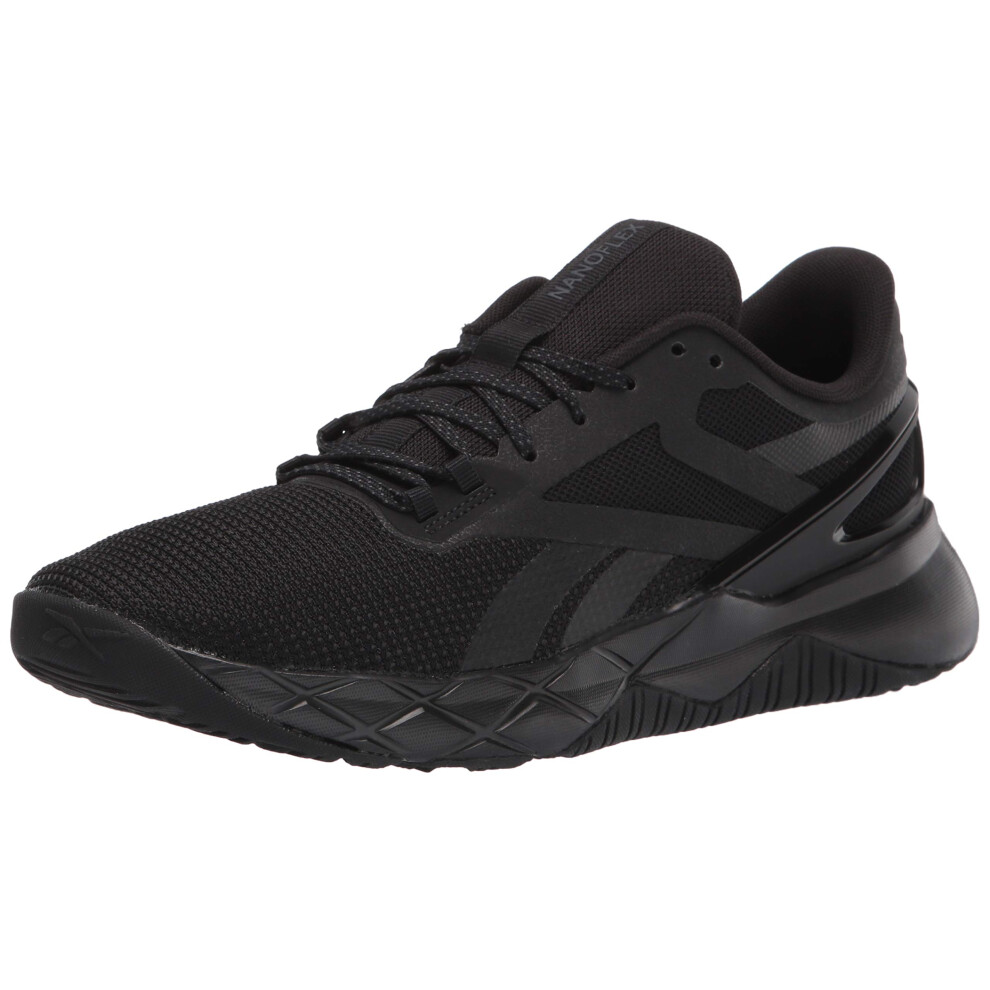 Reebok Men's Nanoflex Cross Trainer  Core Black/True Grey  8