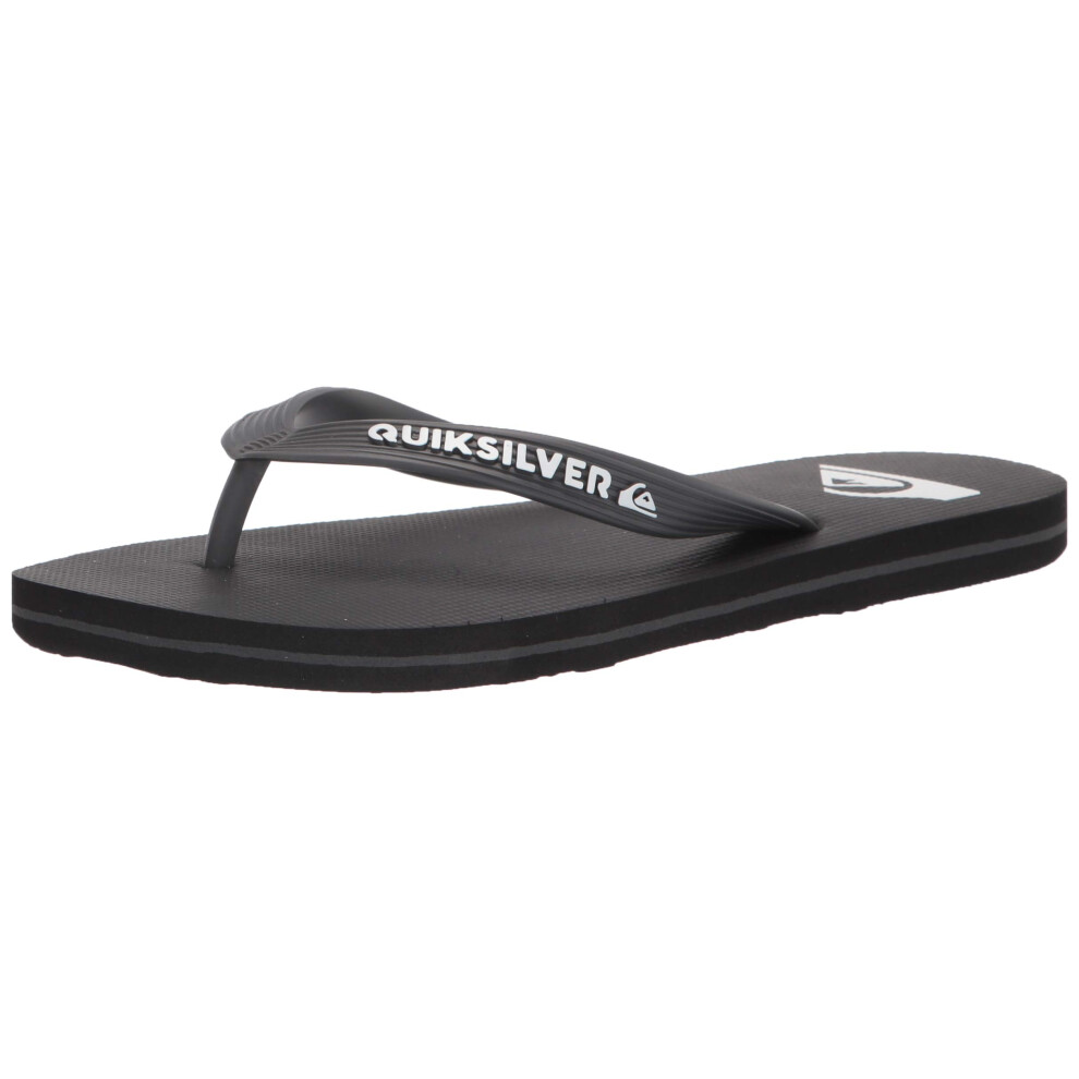 Quiksilver Mens Molokai 3 Point Flip Flop Sandal  Black 1  7