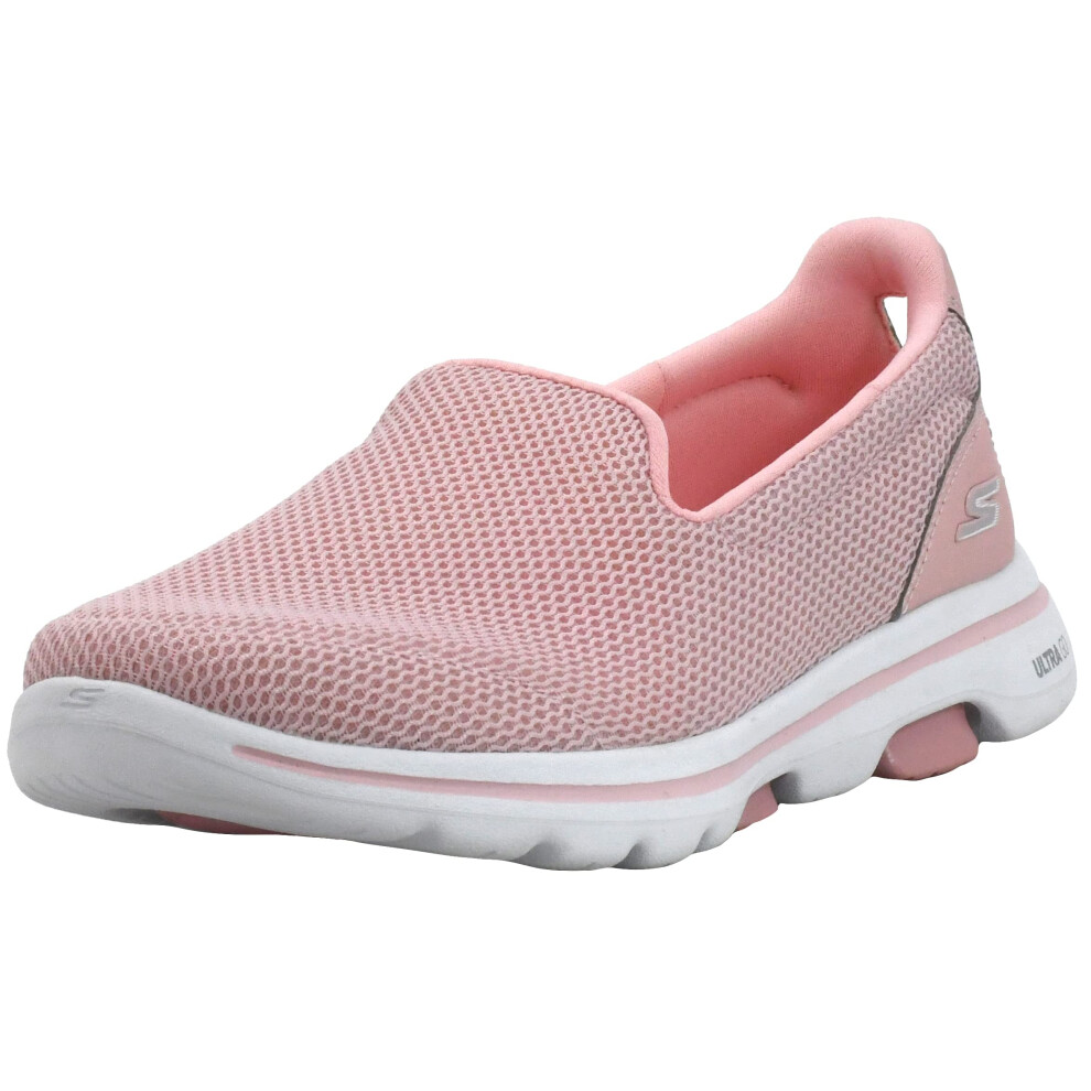 Skechers Womens gO Walk 5-15901 Sneaker  Light Pink  10 M US