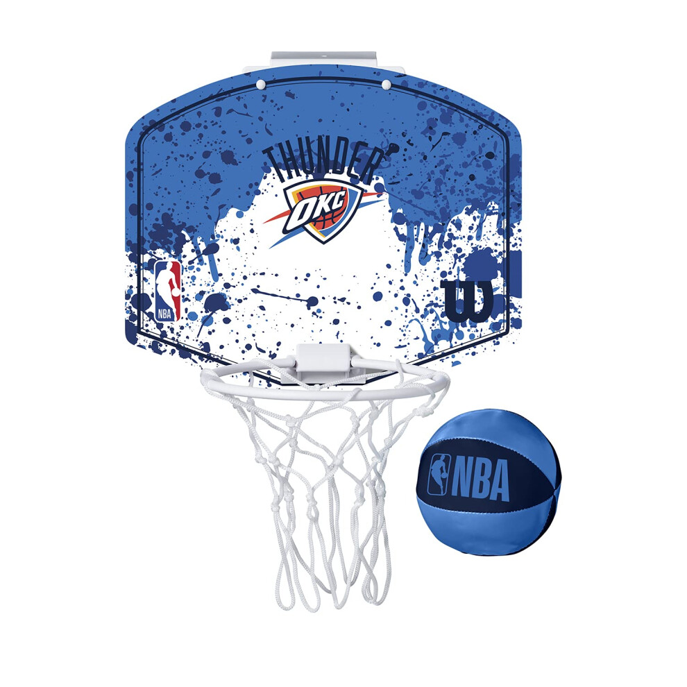 WILSON NBA Team Mini Basketball Hoop - Oklahoma city Thunder