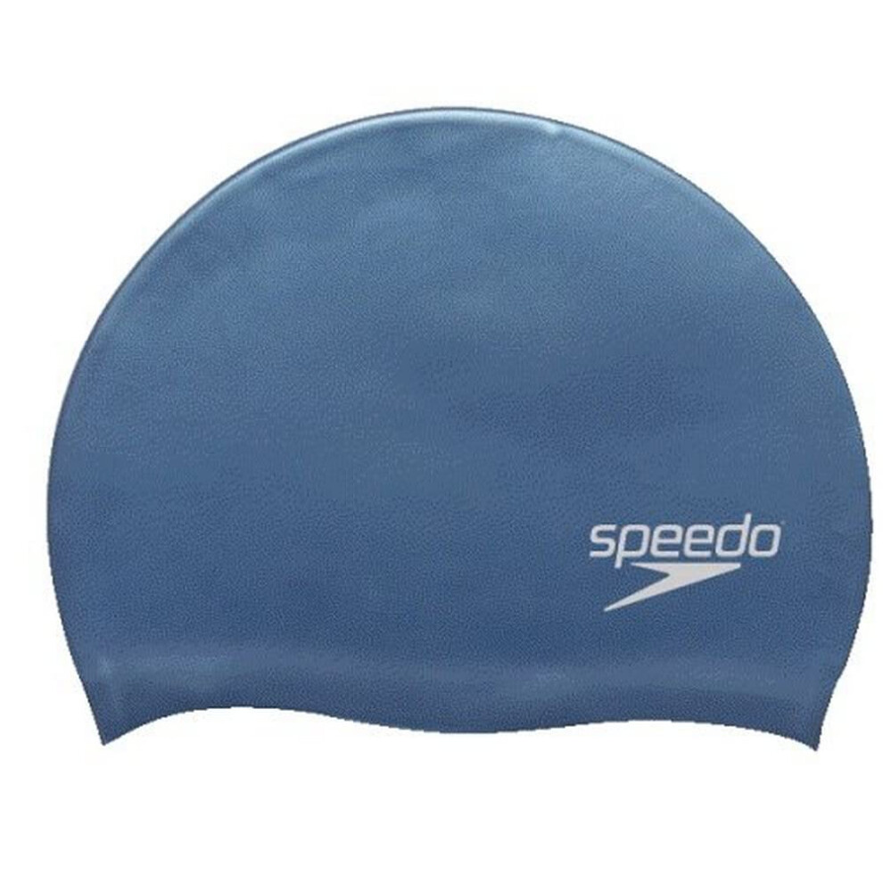 Speedo unisex adult Silicone Swim Cap  Blue Sky  One Size US