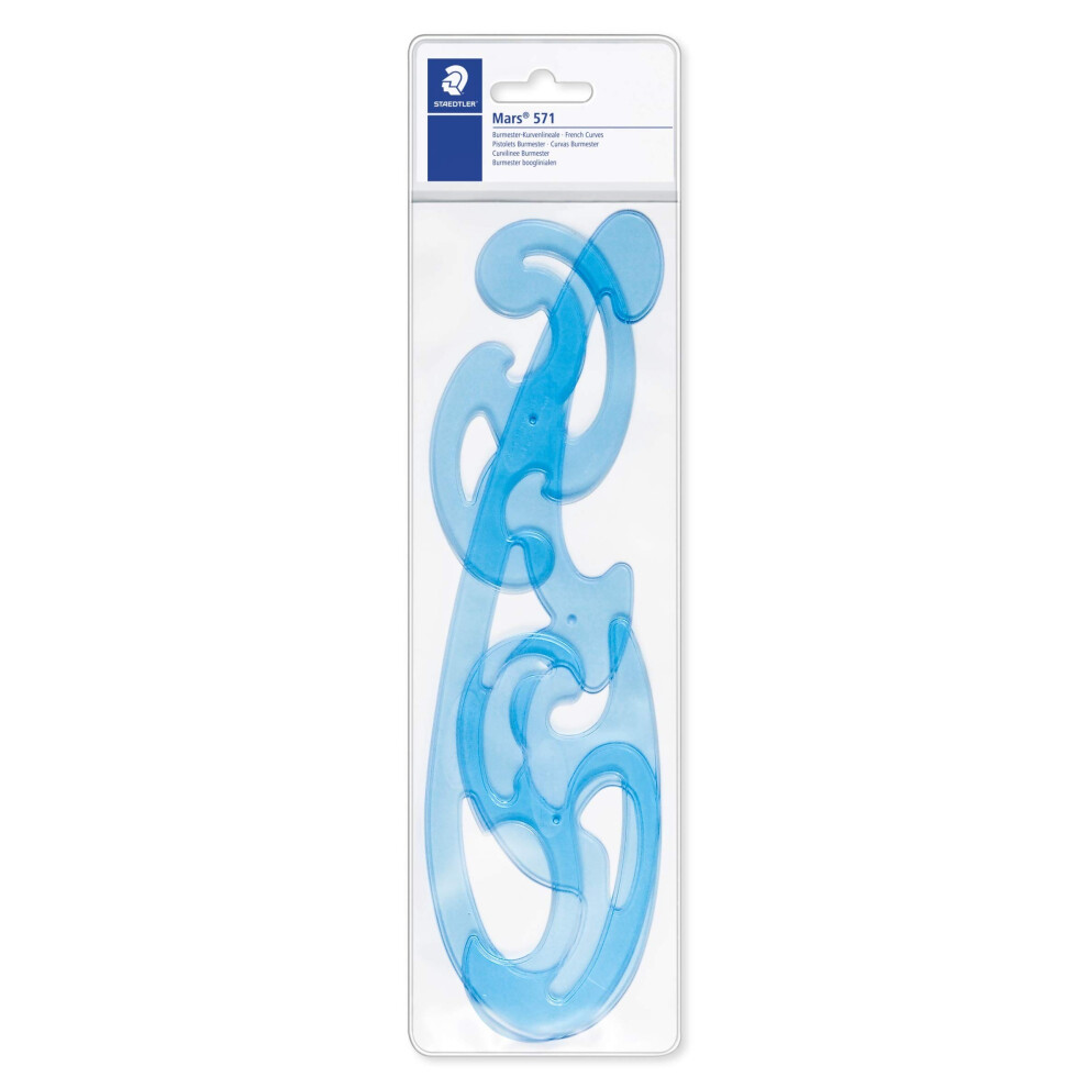 Staedtler Mars 571 Set Of 3 Shapes Of French Curves 57140Wp
