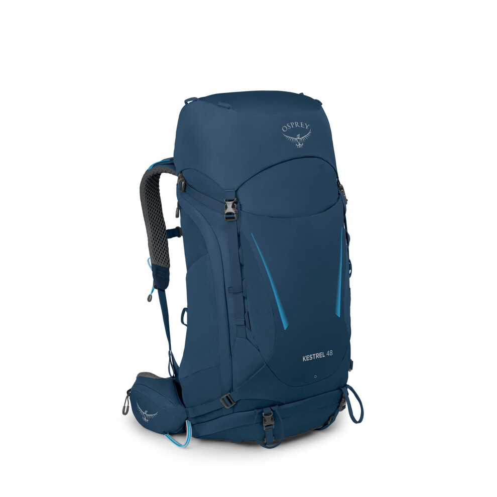 Osprey Kestrel 48L Mens Backpacking Backpack  Atlas Blue  SM