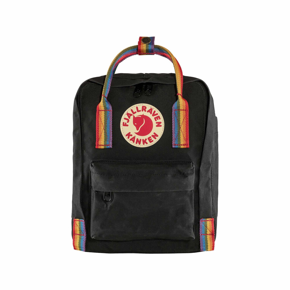 FjAllrAven KAnken Rainbow Mini BlackRainbow Pattern One Size